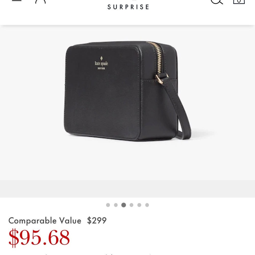 Kate Spade small cross body purse, black